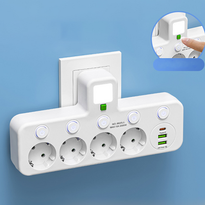 Daan™ | Slimme Stekkerdoos met USB-Poorten