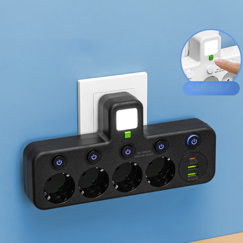 Daan™ | Slimme Stekkerdoos met USB-Poorten