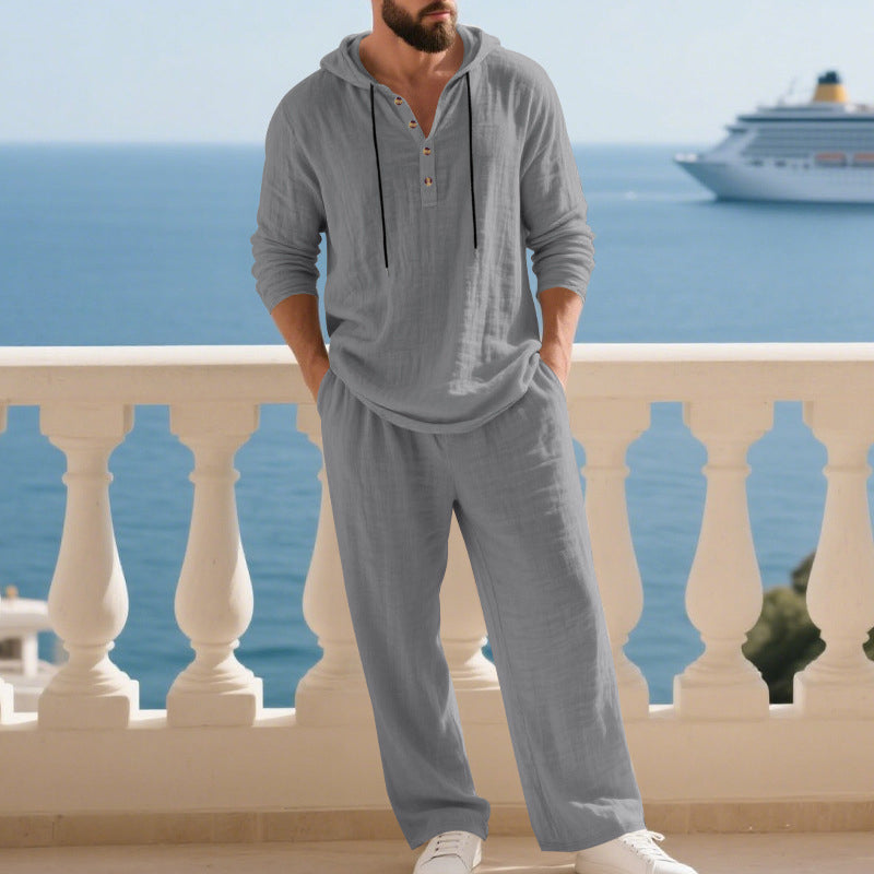 Drift - Linen Hoodie Set