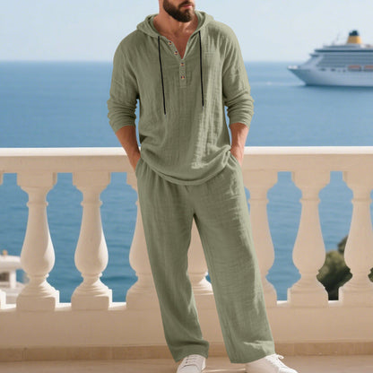 Drift - Linen Hoodie Set