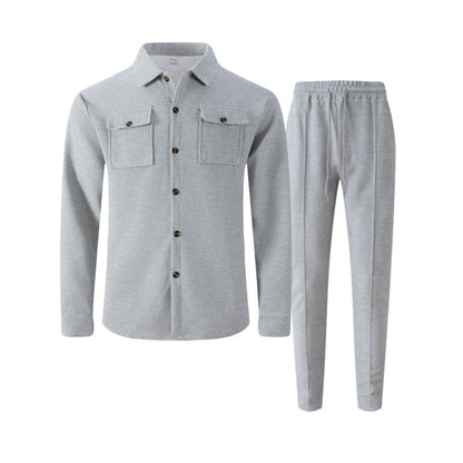 Marjello | Modernes Freizeit Set mit Knopfjacke