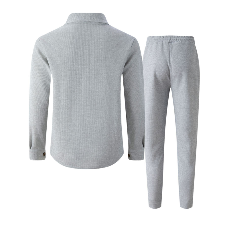 Marjello | Modernes Freizeit Set mit Knopfjacke