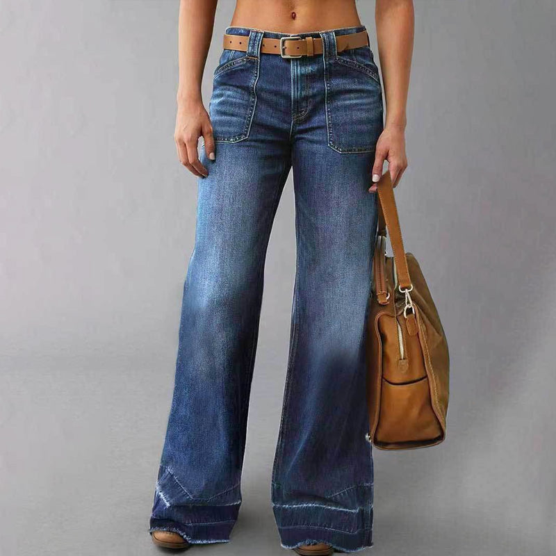 Aurevia™ -  Jean Large Style Vintage Femme