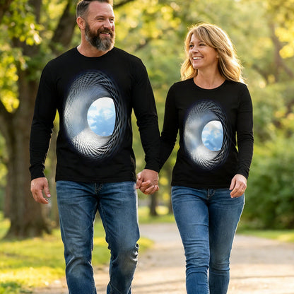 Dario | Urbanes Langarmshirt mit Digitalem Kunstprint