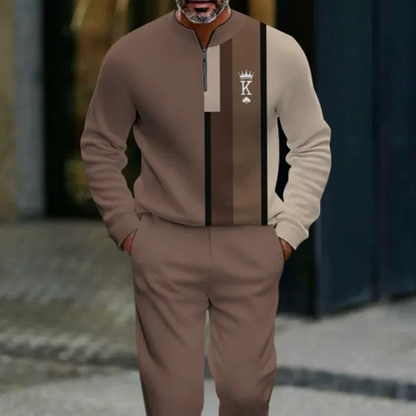 Donny | Trainingsanzug mit Quarter-Zip & Grafikdesign