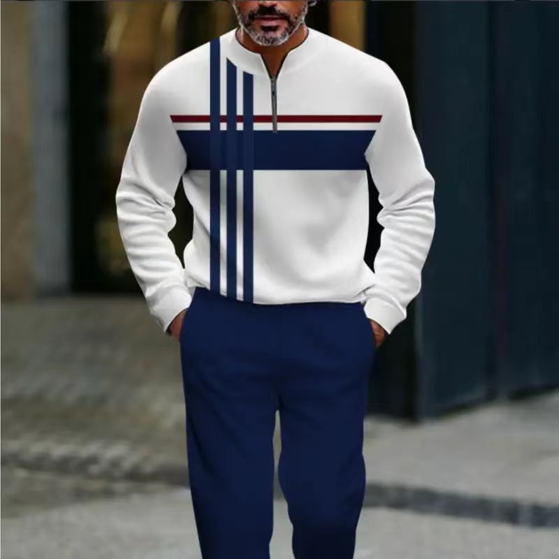 Donny | Trainingsanzug mit Quarter-Zip & Grafikdesign