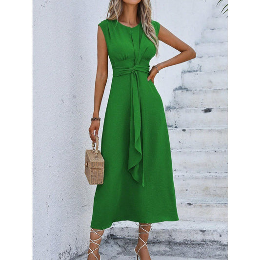 Edtha | Elegantes Midi-Kleid mit Taillenband
