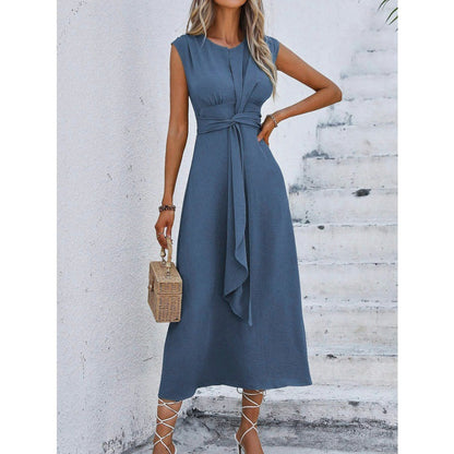 Edtha | Elegantes Midi-Kleid mit Taillenband