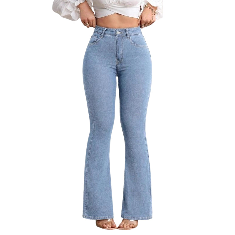 Vara | High-Waist Schlagjeans mit formender Passform