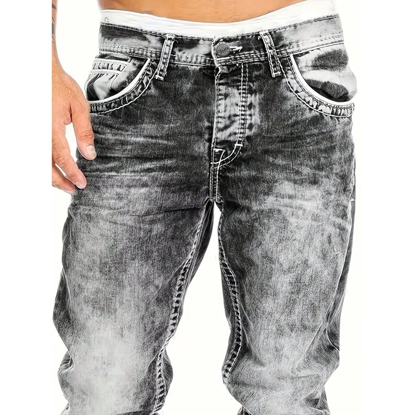Lucas – Jean stretch minimaliste pour homme