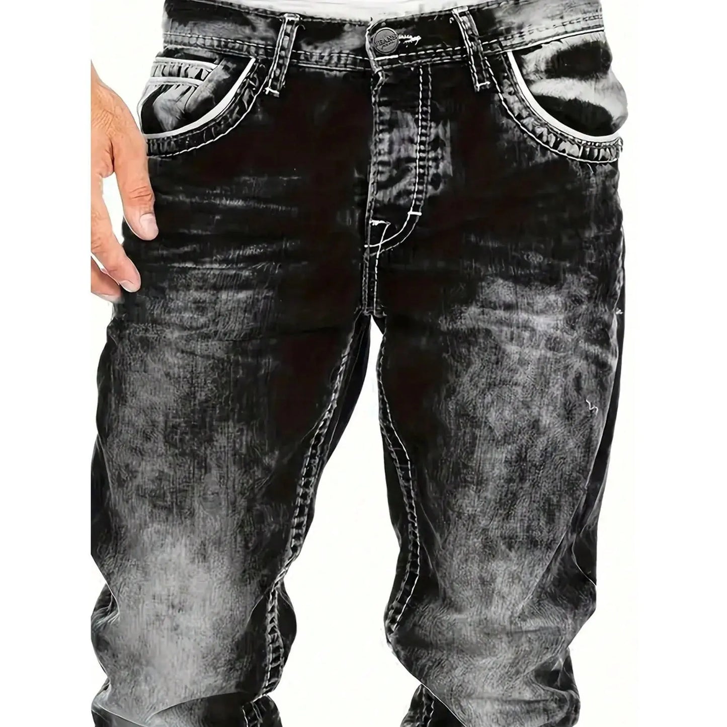 Lucas – Jean stretch minimaliste pour homme