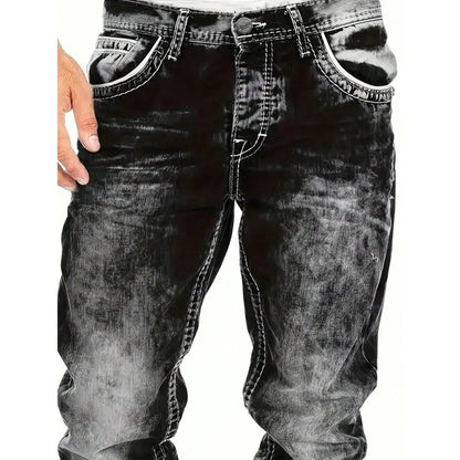 Dario - Gerade geschnittene Jeans in Vintage-Waschung