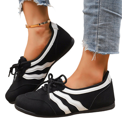 Lovima | Retro-Sneaker mit Wellenstreifen und Schnürung