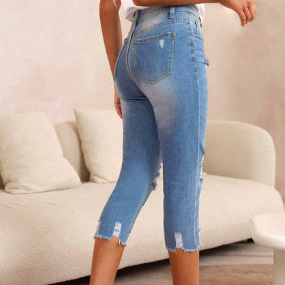 Leina | Trendige Destroyed-Jeans mit verkürztem Schnitt