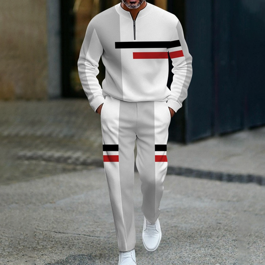 Ganor - Zip Neck Tracksuit Set Modern Fit