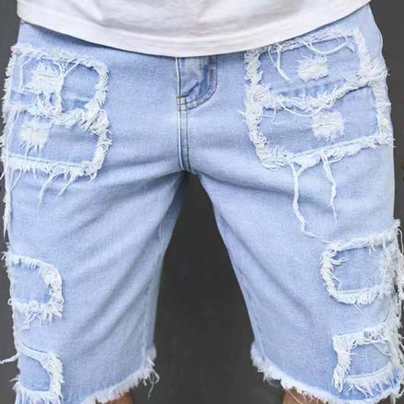 Matho | Streetwear Denim-Shorts mit ausgefranstem Saum