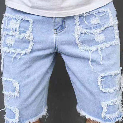 Matho | Streetwear Denim-Shorts mit ausgefranstem Saum
