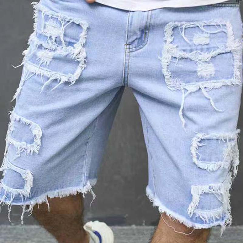 Matho | Streetwear Denim-Shorts mit ausgefranstem Saum