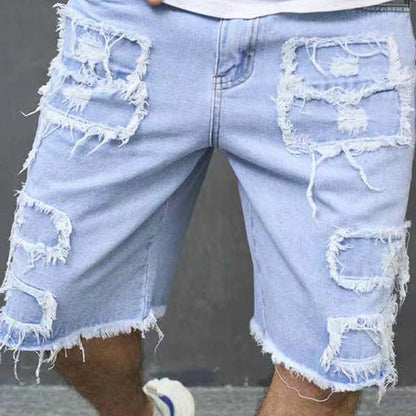 Matho | Streetwear Denim-Shorts mit ausgefranstem Saum