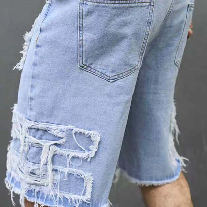 Matho | Streetwear Denim-Shorts mit ausgefranstem Saum