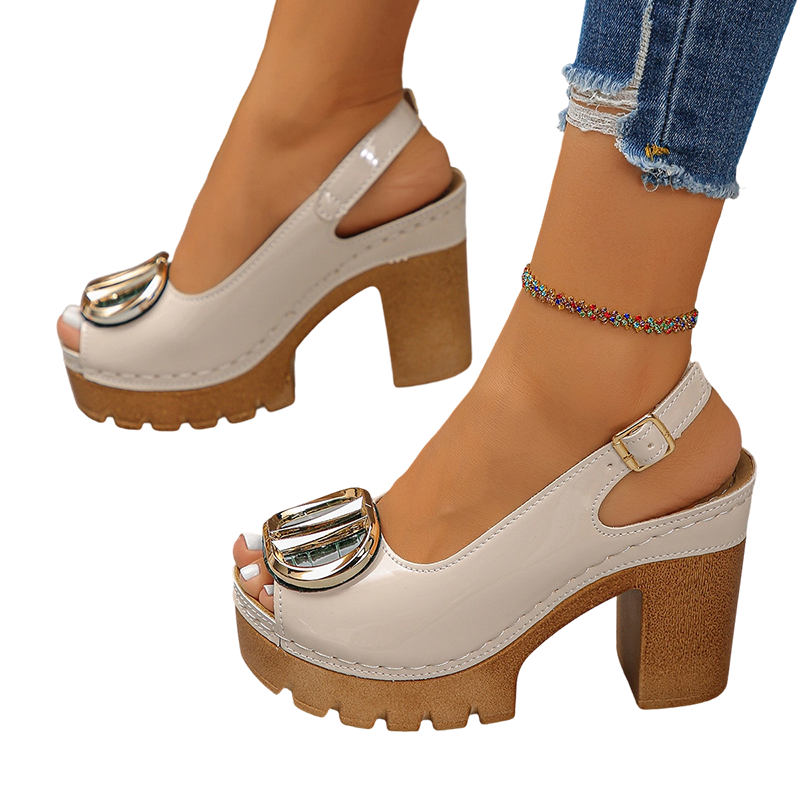 👡Limited Time Special Offer -50% Off✨ Elegant Peep-Toe Heels with Buckle – Stylish, Comfortable & Perfect for Any Occasion 🌸