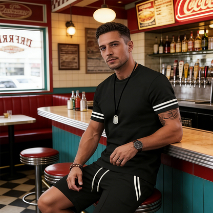 Eliano | Sportliches 2-teiliges Set mit T-Shirt und Shorts