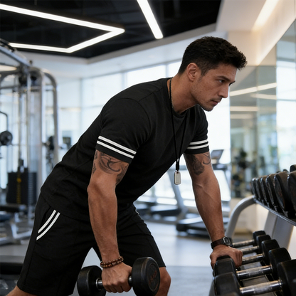 Eliano | Sportliches 2-teiliges Set mit T-Shirt und Shorts
