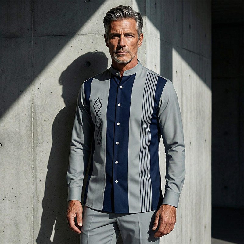 Vanerio | Elegantes Herren-Set mit Hemd und Hose im modernen Stil