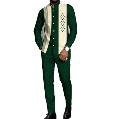 Vanerio | Elegantes Herren-Set mit Hemd und Hose im modernen Stil