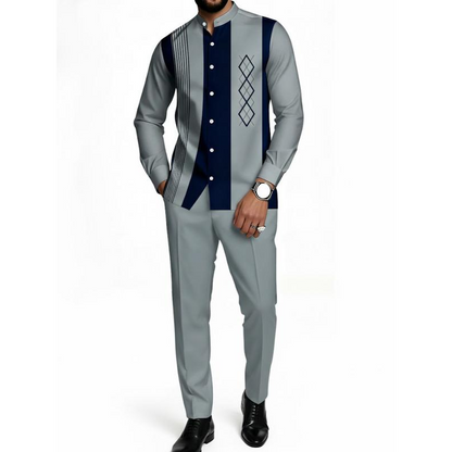 Vanerio | Elegantes Herren-Set mit Hemd und Hose im modernen Stil