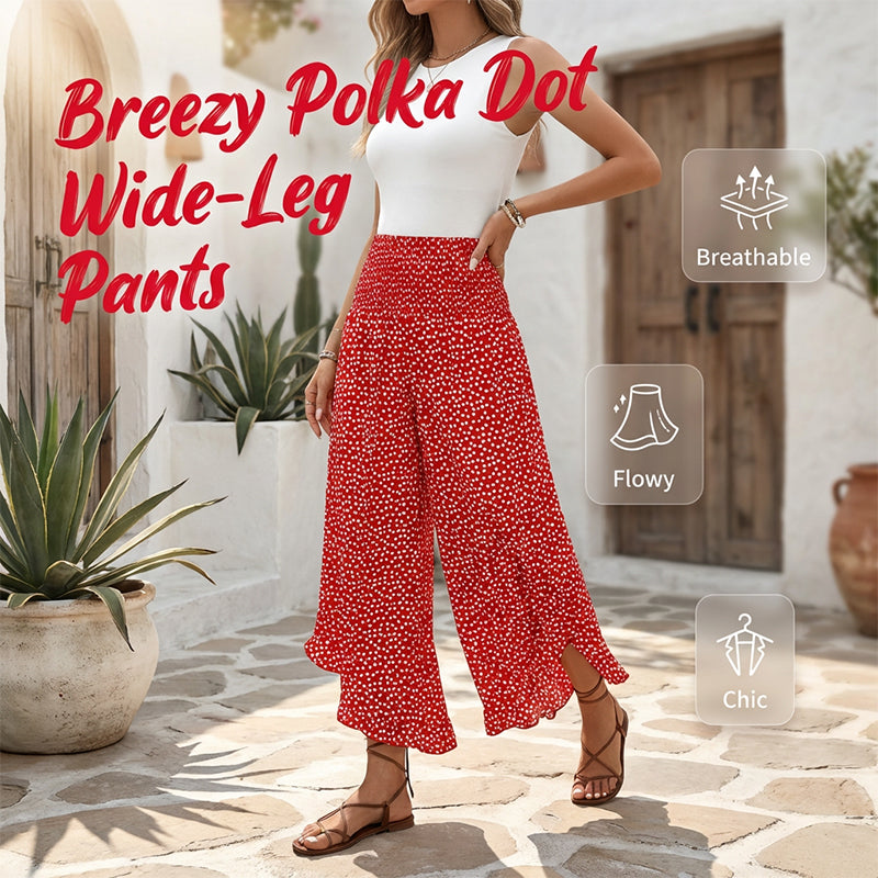 Ravixa™ - Pantalon Femme Fluide Taille Haute Coupe Large Pour Été