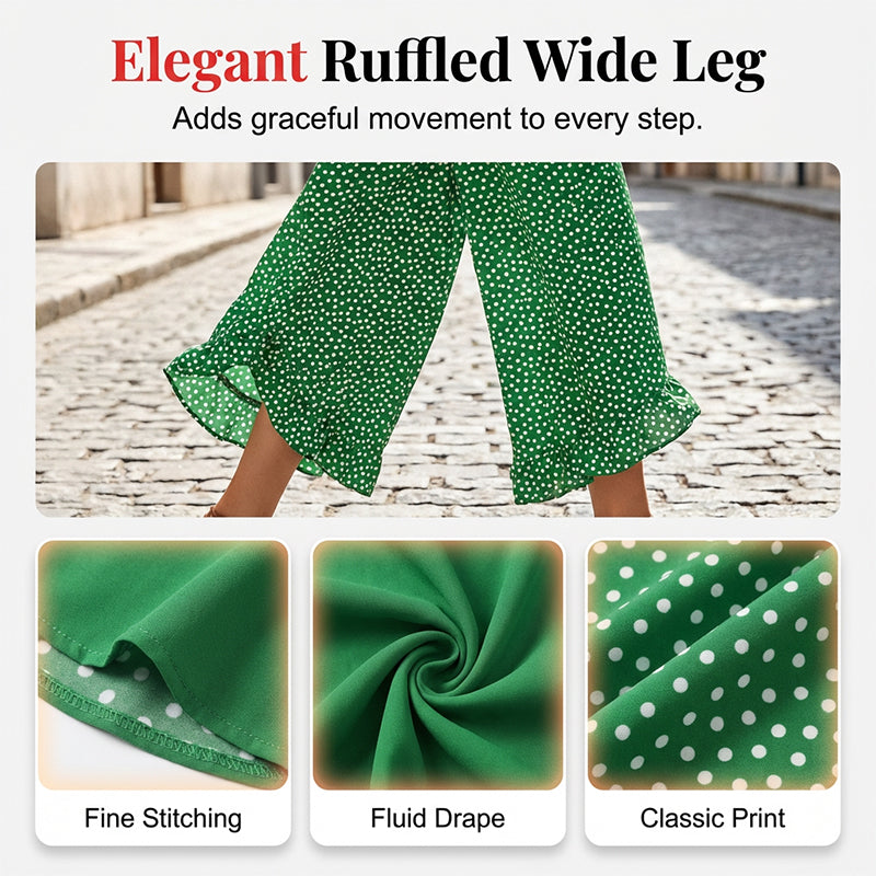 Ravixa™ - Pantalon Femme Fluide Taille Haute Coupe Large Pour Été