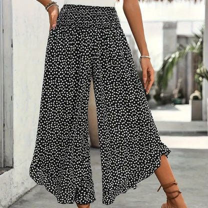 Ravixa™ - Pantalon Femme Fluide Taille Haute Coupe Large Pour Été