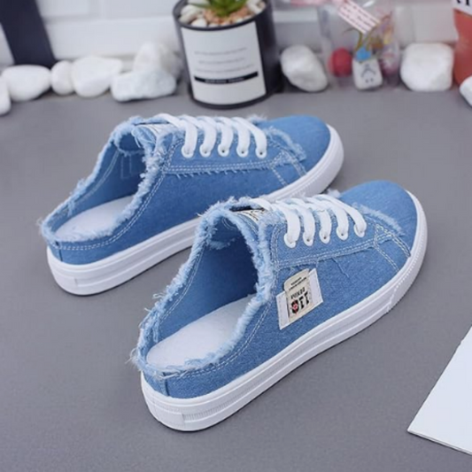 Denim Mule Sneakers