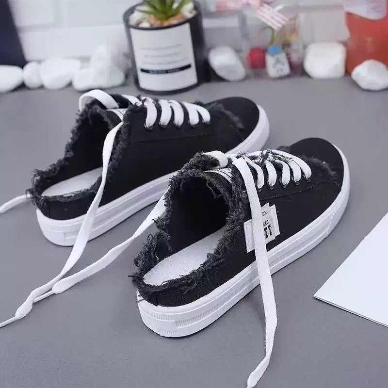 Denim Mule Sneakers