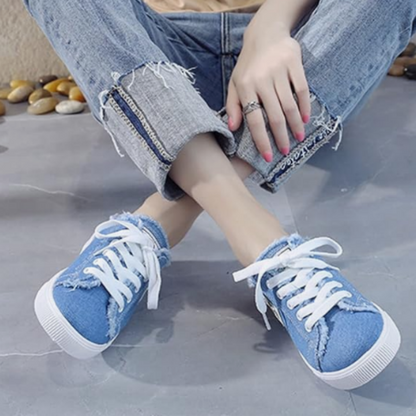 Denim Mule Sneakers