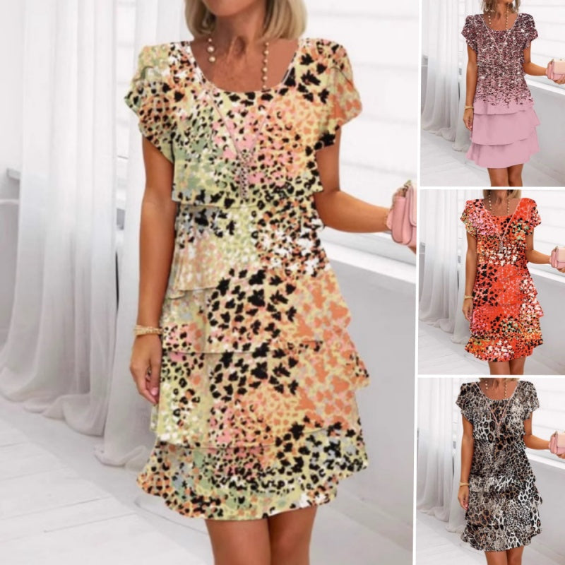 Valenza™ – Classy damesjurk met elegante print en verfijnde afwerking