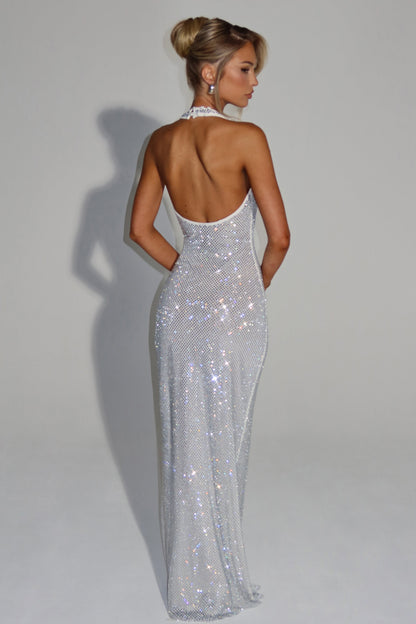 THE OPALINE MAXI DRESS - JET BLACK