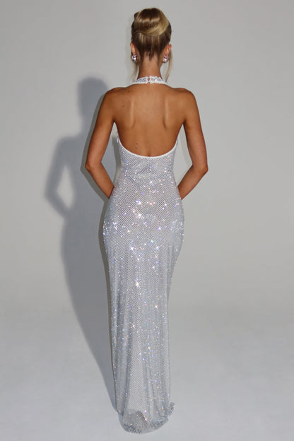 THE OPALINE MAXI DRESS - JET BLACK