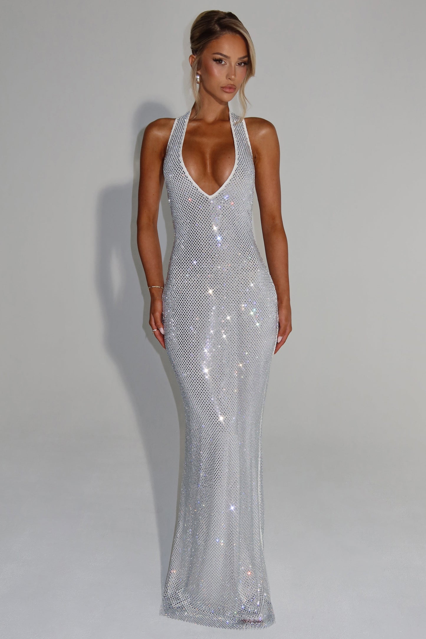 THE OPALINE MAXI DRESS - JET BLACK