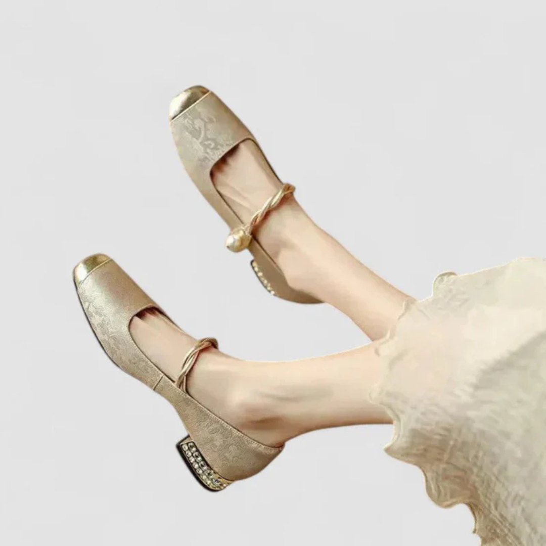 Stefanie | Damen Elegante Absatz Sandalen Sommer
