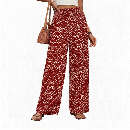 Stella Pellegrini™ Effortless Wide Leg Smocked Trousers