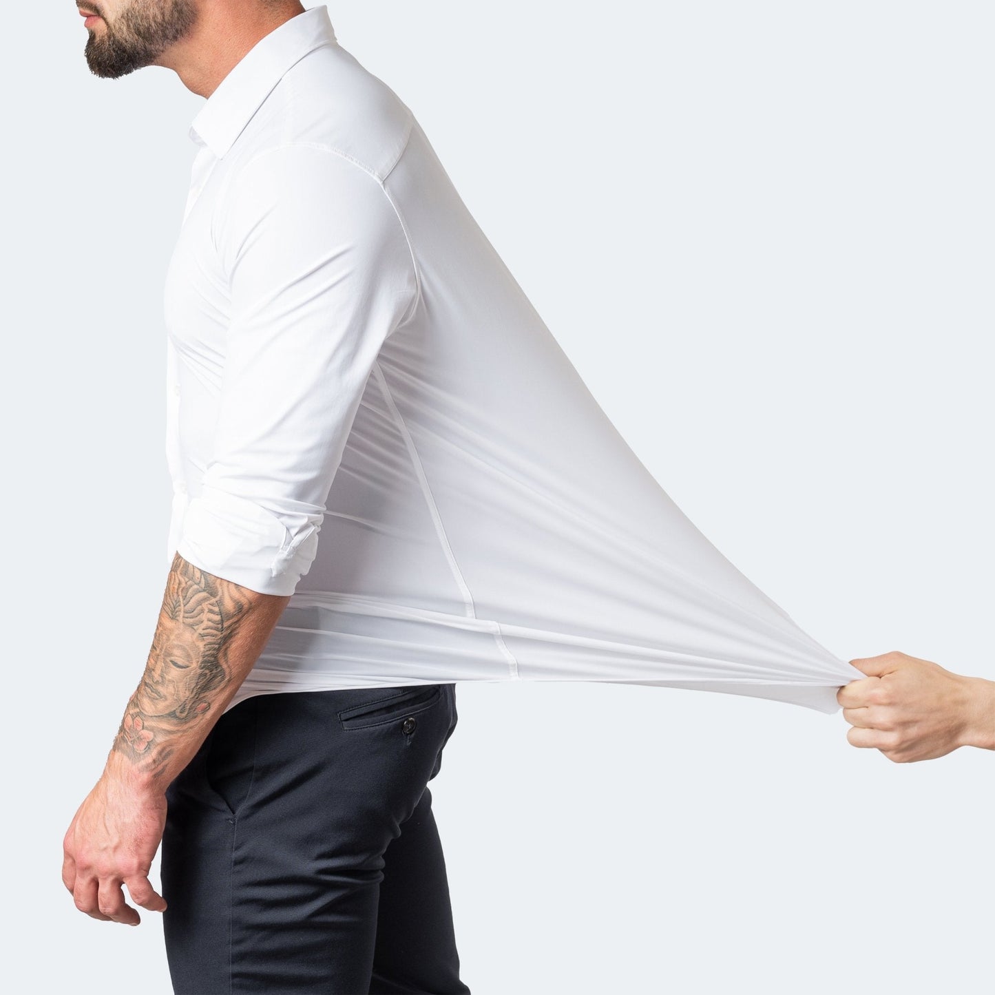 Adriel - Mens Long Sleeve Stretch Shirt