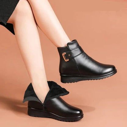 Selvara Structured Mid-Calf Zip Boots | Modern Sculpted Silhouette | Everyday Statement Style | boots
