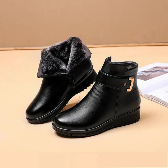 Selvara Structured Mid-Calf Zip Boots | Modern Sculpted Silhouette | Everyday Statement Style | boots