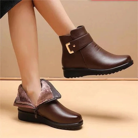 Selvara Structured Mid-Calf Zip Boots | Modern Sculpted Silhouette | Everyday Statement Style | boots
