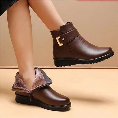 Selvara Structured Mid-Calf Zip Boots | Modern Sculpted Silhouette | Everyday Statement Style | boots