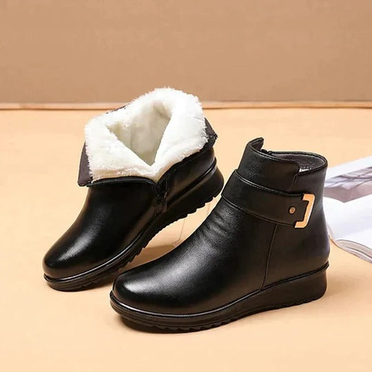Selvara Structured Mid-Calf Zip Boots | Modern Sculpted Silhouette | Everyday Statement Style | boots