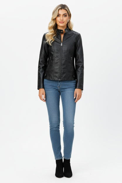 Studio leren jacket voorkant