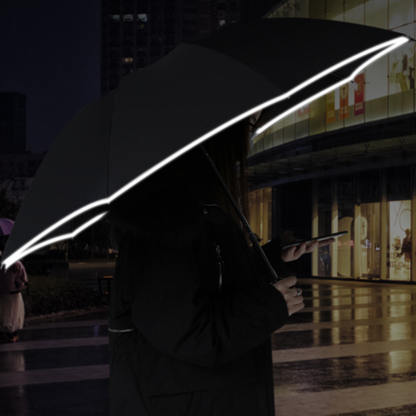 Sturmfester Automatik-Regenschirm mit LED-Beleuchtung